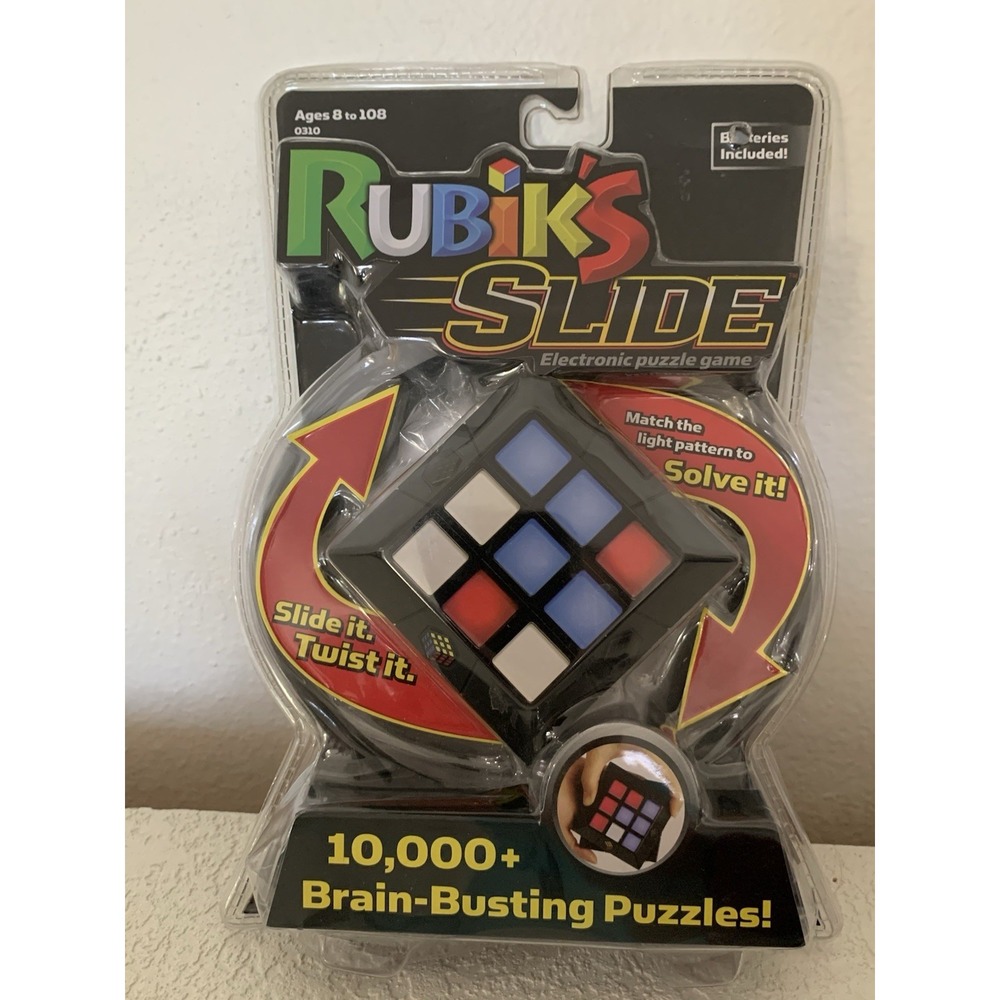 Rubik's Slide Electronic Puzzle Game 10,000+ Brain Busting Puzzles New Sealed